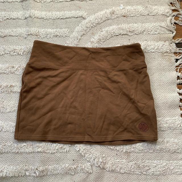 Urban Outfitters Women's Mini Skirt - Tan - S on Productcaster.