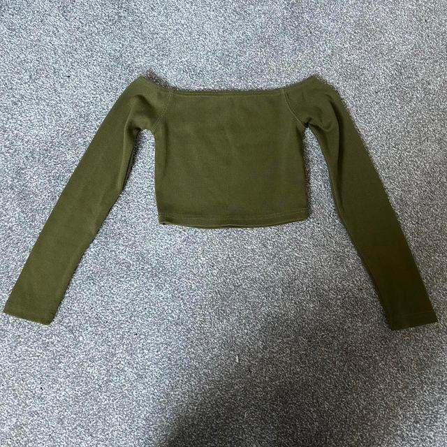 Missguided Women's Crop top - Green/Khaki - 6 on Productcaster.