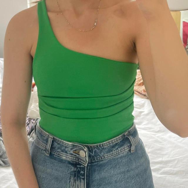 Zara Women's Crop top - Green - S on Productcaster.