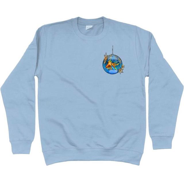 Custom Men's Sweatshirt - Blue - XXL on Productcaster.