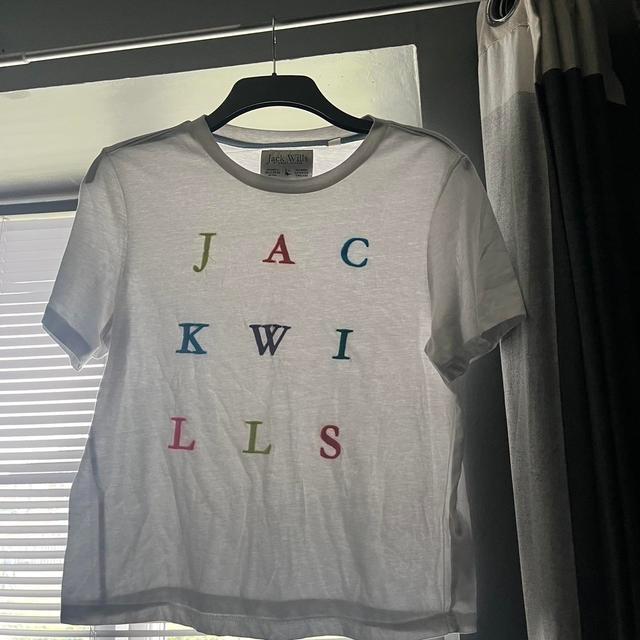 Jack Wills Women's T-shirt - White - 12 on Productcaster.