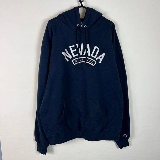 Champion Men's Hoodie - Navy - L on Productcaster.