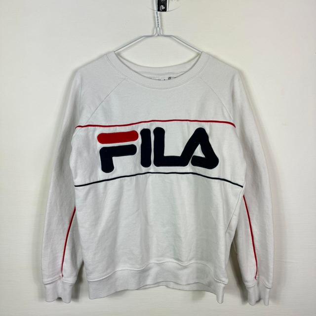 Fila Men's Sweatshirt - White - XS on Productcaster.