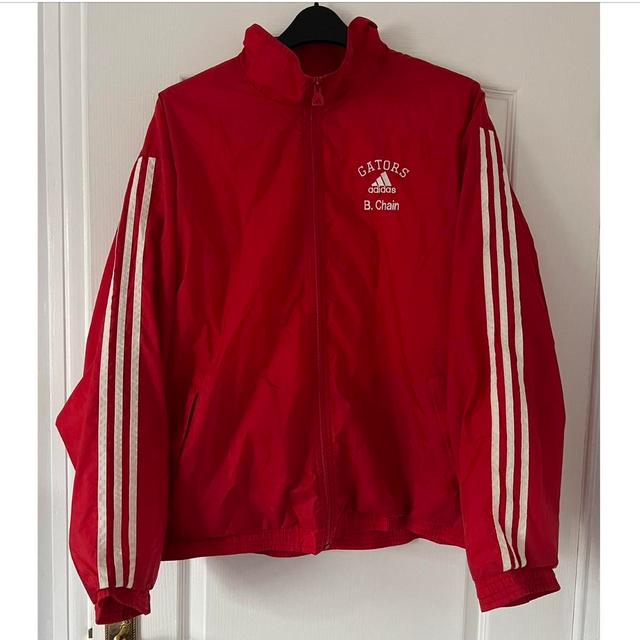 Adidas Men's Lightweight Jacket - Red - L on Productcaster.