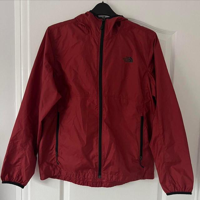 The North Face Men's Windbreaker Jacket - Red/Burgundy - M on Productcaster.