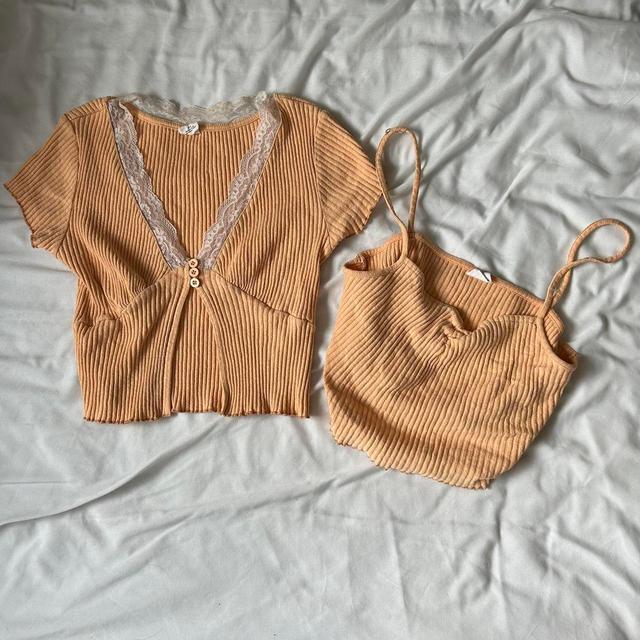 Urban Outfitters Women's Crop top - Orange - S on Productcaster.