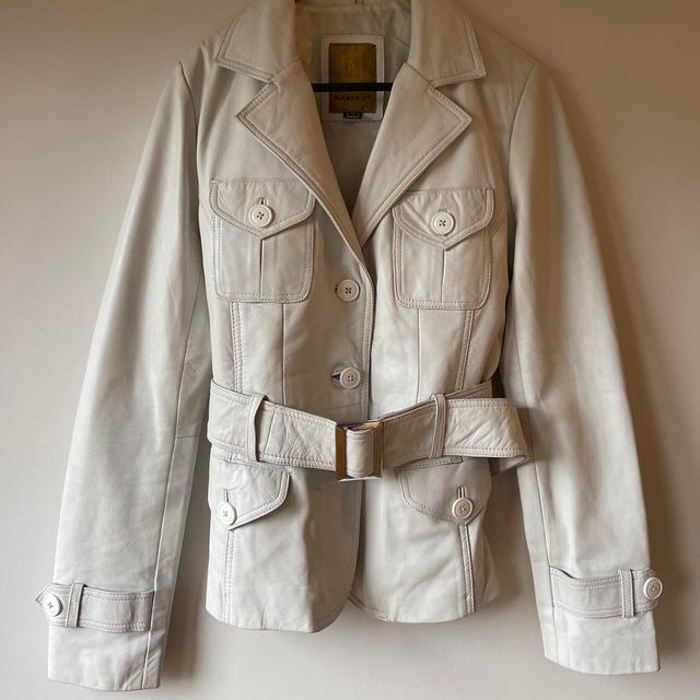 Women's Jacket - Cream/White - S on Productcaster.