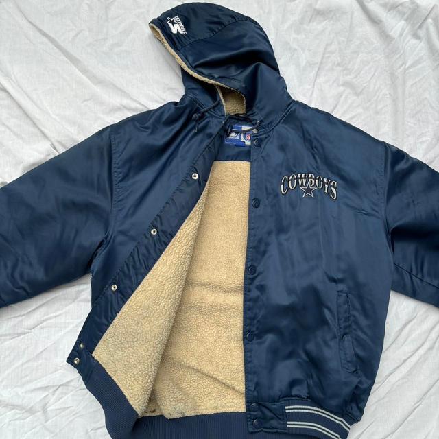 NFL Men's Puffer Jacket - Navy - L on Productcaster.