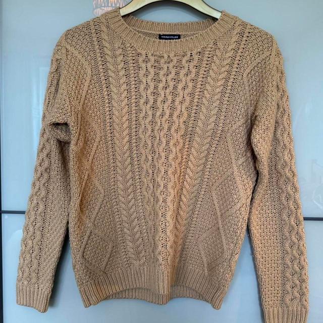 Warehouse Women's Jumper - Tan - 8 on Productcaster.