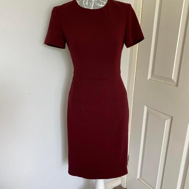 French Connection Women's Pencil Dress - Burgundy - 8 on Productcaster.