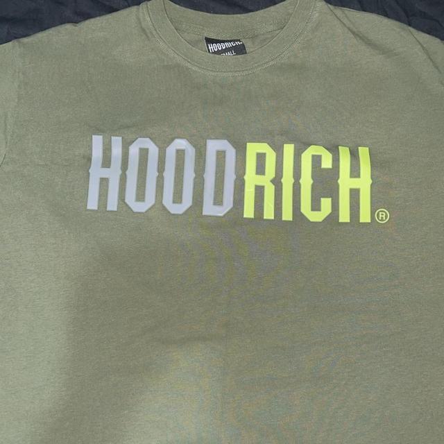 Hoodrich Men's T-shirt - Green/Khaki - S on Productcaster.