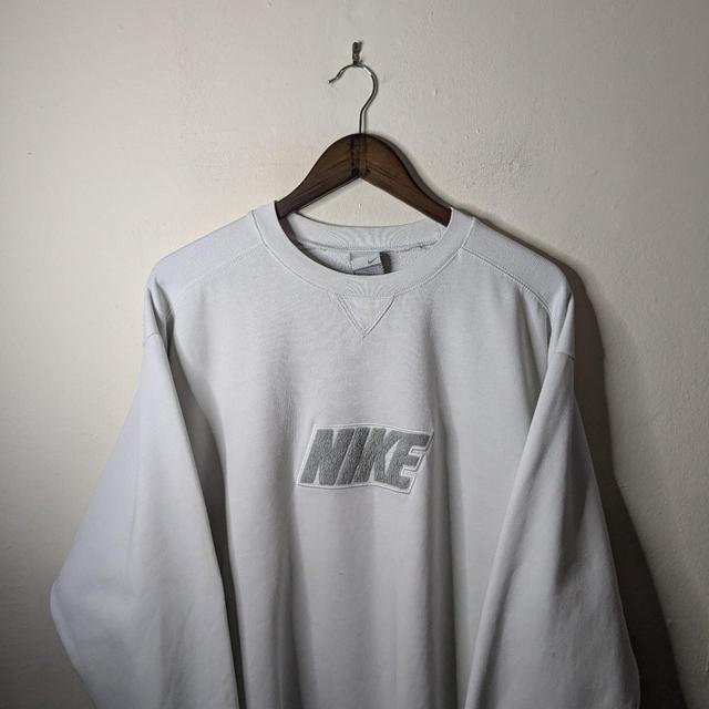 Nike Men's Sweatshirt - Grey/White - XL on Productcaster.