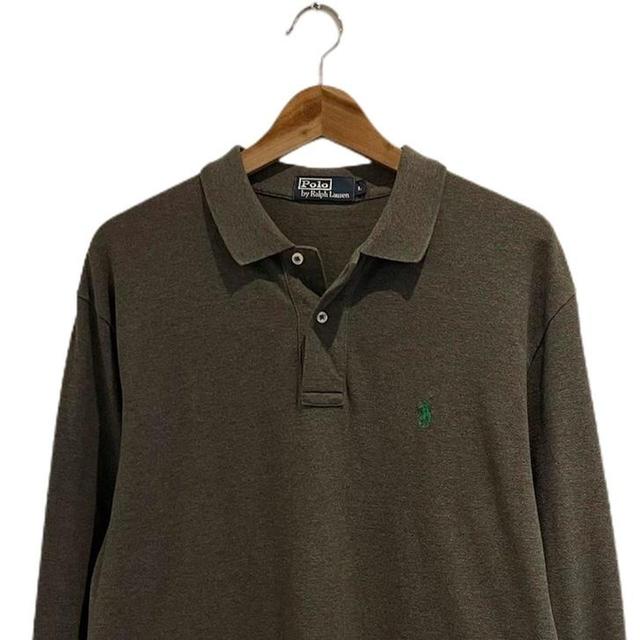 Ralph Lauren Men's Polo shirt - Grey - L on Productcaster.