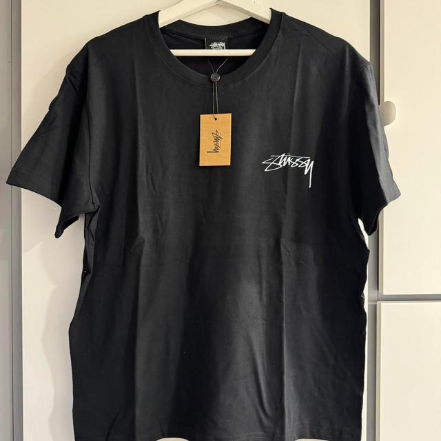 Stüssy Men's T-shirt - Black - M on Productcaster.