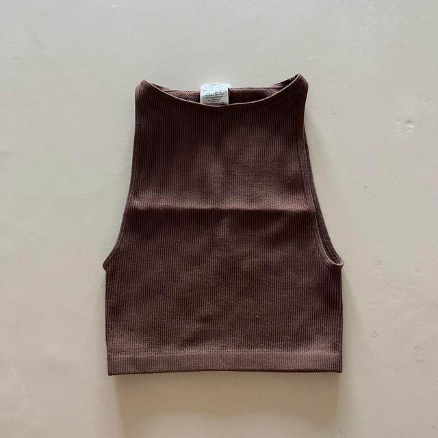 Cotton On Women's Crop top - Brown - 6 on Productcaster.