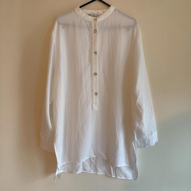 Zara Women's Blouse - White - M on Productcaster.