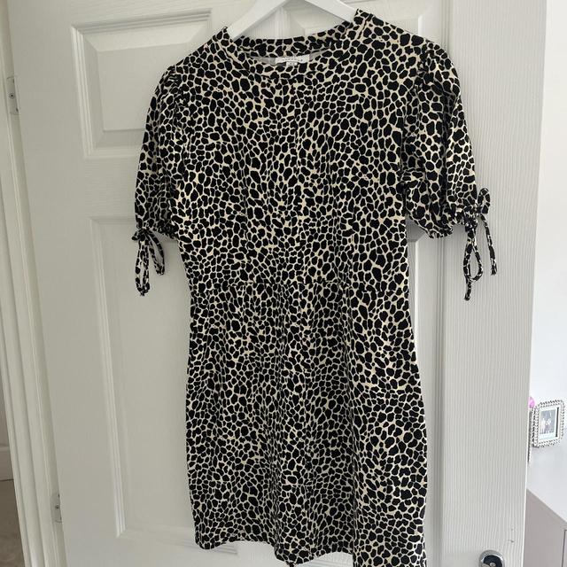 Topshop Women's Jersey Dress - Black/Cream - 10 on Productcaster.