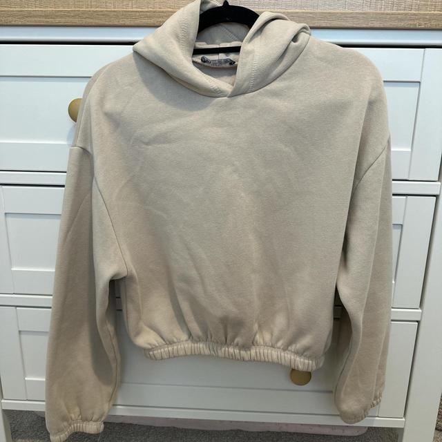 Zara Women's Hoodie - Cream/Tan - M on Productcaster.