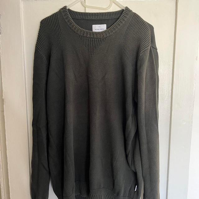 Men's Jumper - Green/Khaki - XL on Productcaster.