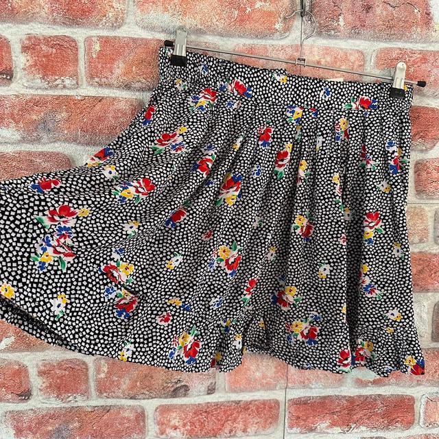 Vintage Women's Midi Skirt - Multi/Black - UK 12 on Productcaster.