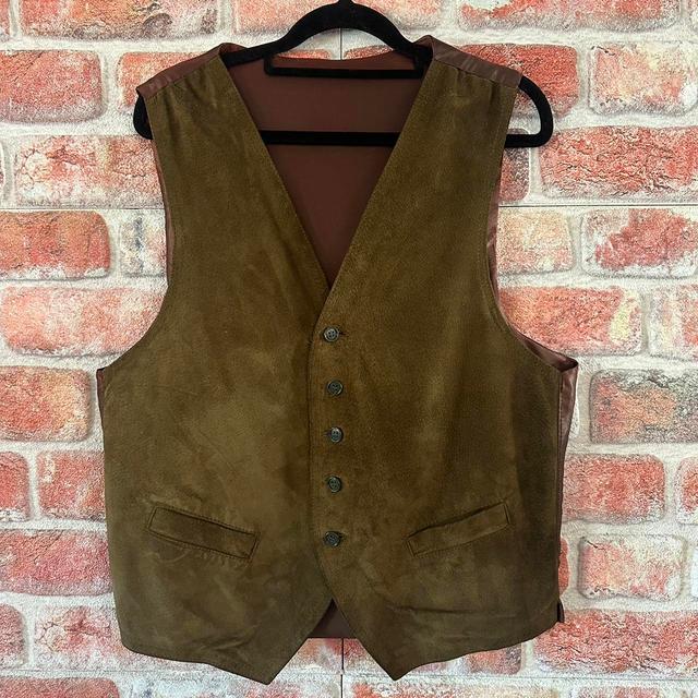 BHS Men's Waistcoat - Brown/Khaki - M on Productcaster.