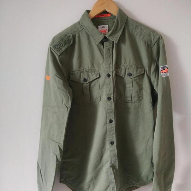 Superdry Men's Shirt - Khaki - M on Productcaster.