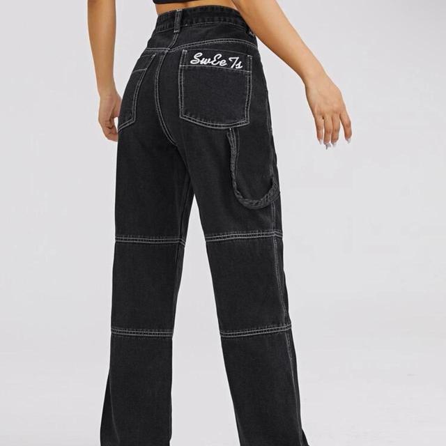 Vintage Women's Jeans - Black - UK 10 on Productcaster.