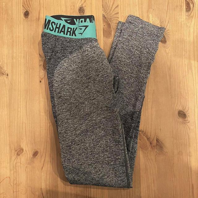 Gymshark Women's Leggings - Grey/Blue - UK 8 on Productcaster.