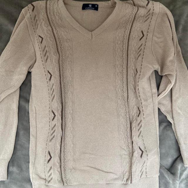 Vintage Women's Jumper - Tan - M on Productcaster.