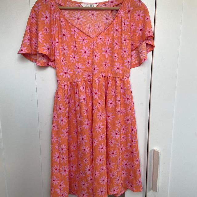 Primark Women's Dress - Orange - 10 on Productcaster.