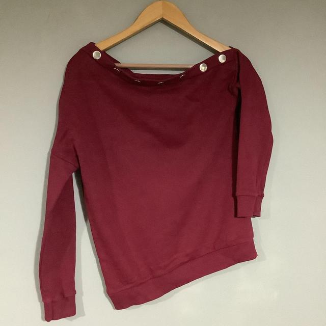 Preloved Women's Sweatshirt - Burgundy - 8 on Productcaster.