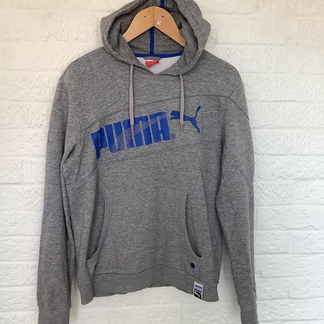 Puma Men's Sweatshirt - Blue - M on Productcaster.