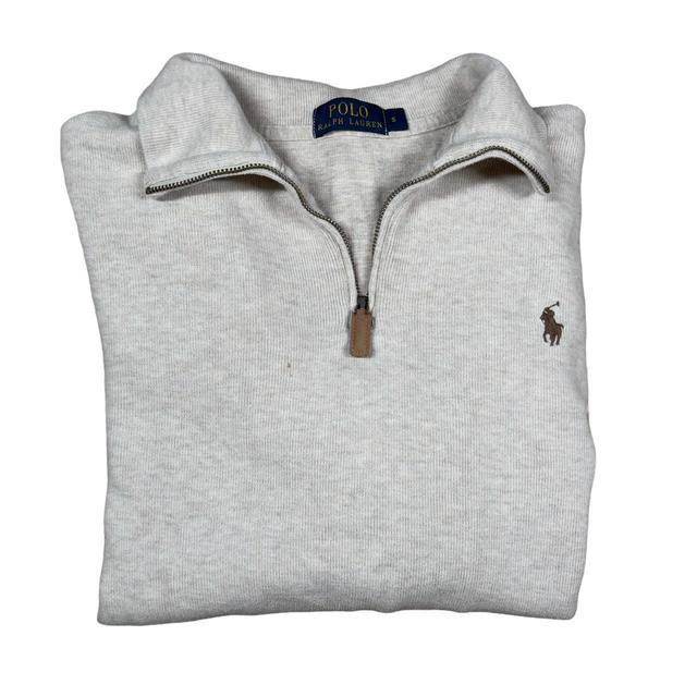 Polo Ralph Lauren Men's Jumper - Cream/Brown - S on Productcaster.