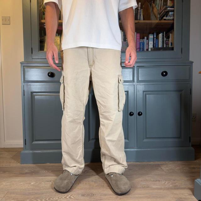 Carhartt Men's Trousers - Cream/Tan - 30" on Productcaster.