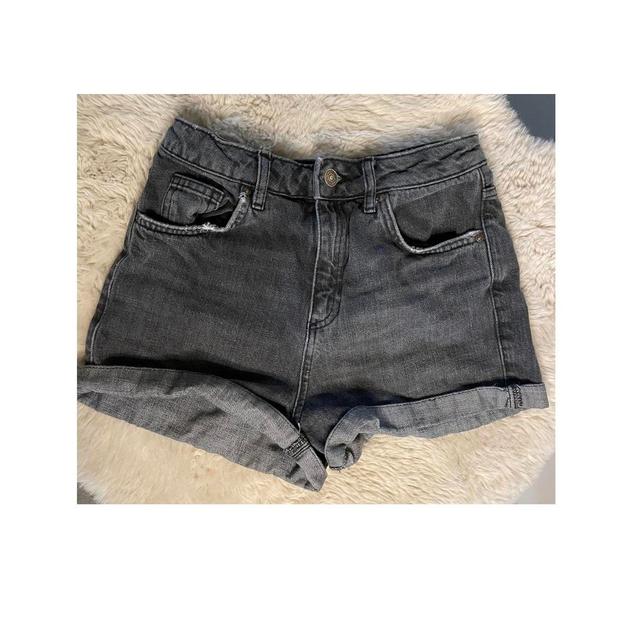 Topshop Women's Shorts - Black/Grey - UK 6 on Productcaster.