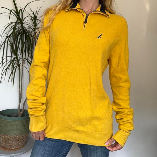 Nautica Men's Jumper - Yellow - XS on Productcaster.