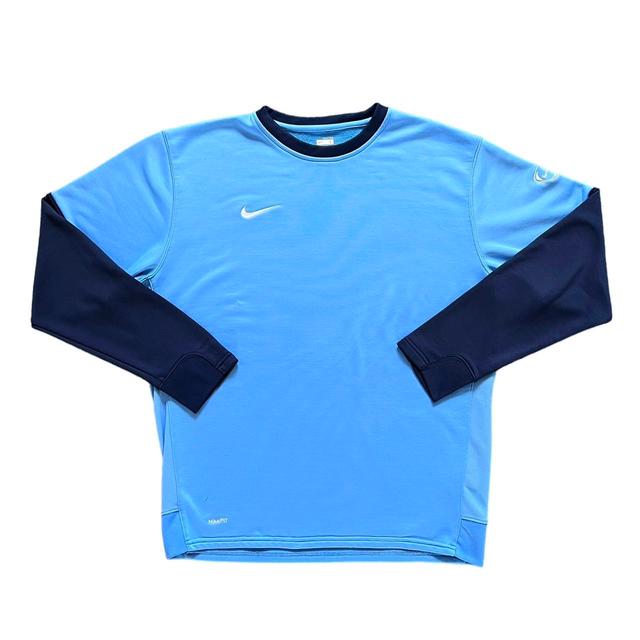 Nike Men's Jumper - Blue - L on Productcaster.