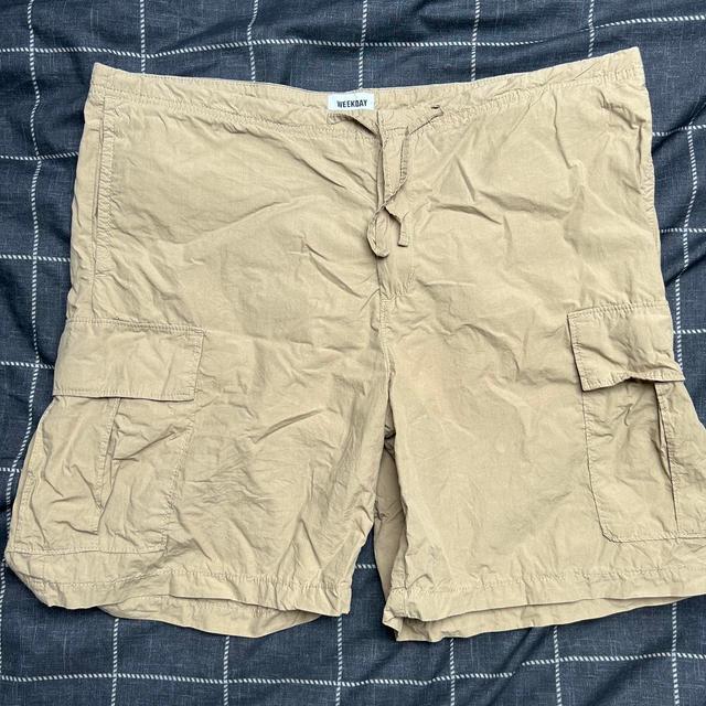 Weekday Men's Shorts - Brown/Tan - M on Productcaster.