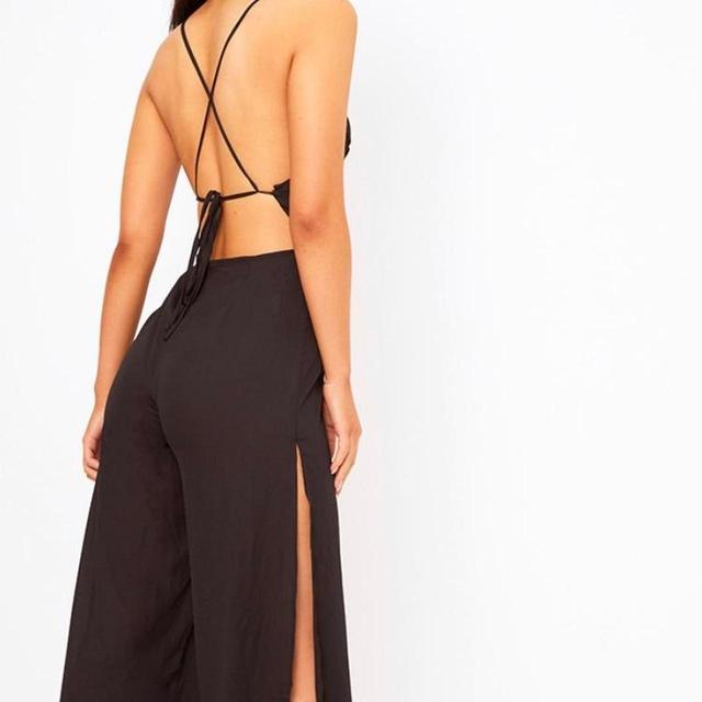 PrettyLittleThing Women's Straight leg Jumpsuit - Black - UK 12 on Productcaster.