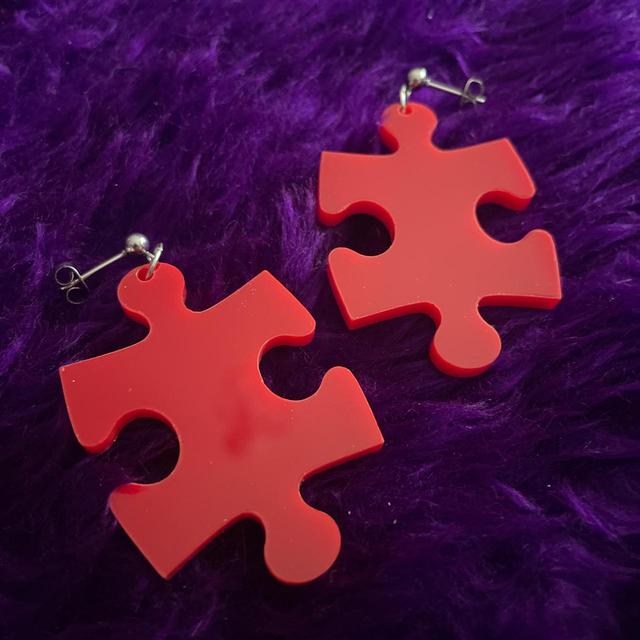 Women's Earrings - Red on Productcaster.