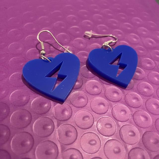 Women's Earrings - Blue on Productcaster.