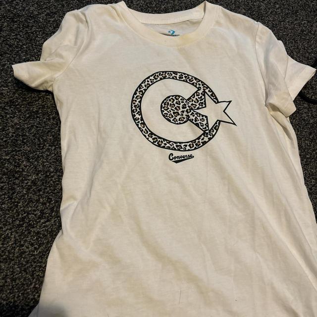 Converse Women's T-shirt - Multi/White - 6 on Productcaster.