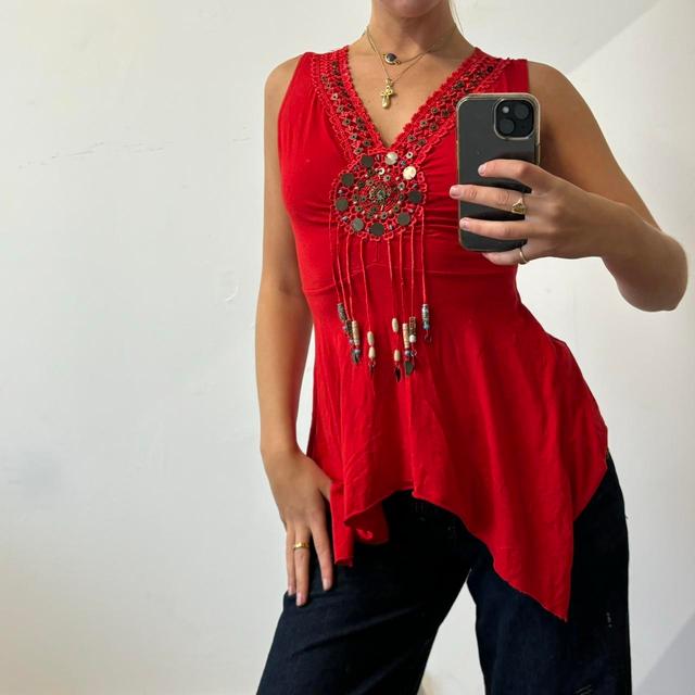 Women's Top - Red - S on Productcaster.