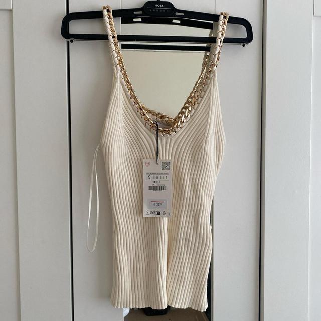 Zara Women's Vest - Cream - S on Productcaster.