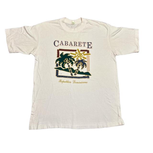 Vintage Men's T-shirt - White - XL on Productcaster.