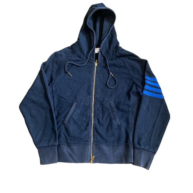 Thom Browne Men's Hoodie - Navy on Productcaster.