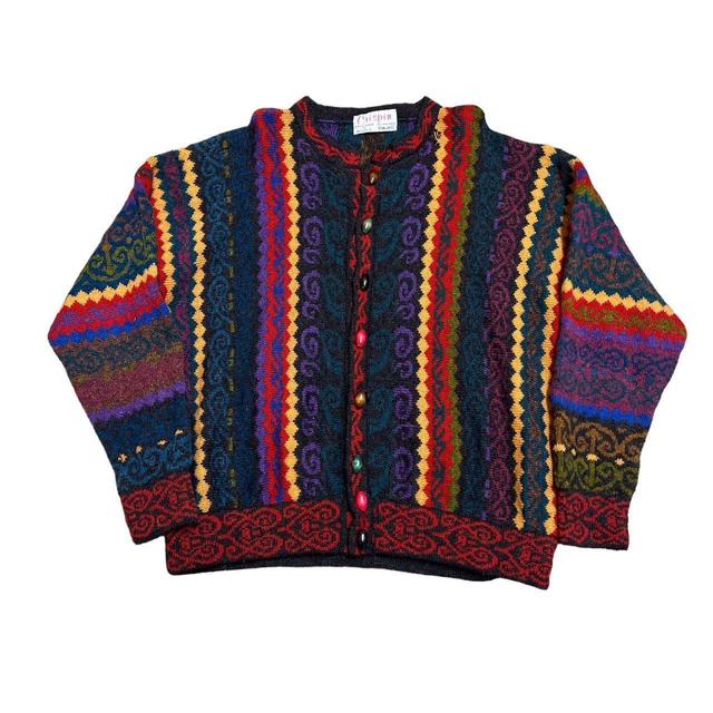 Vintage Men's Cardigan - Multi on Productcaster.