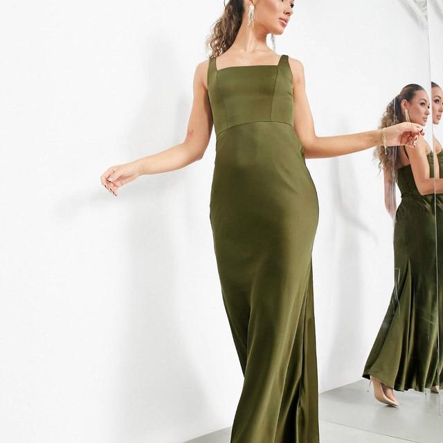 ASOS Women's Maxi Dress - Khaki - 16 on Productcaster.