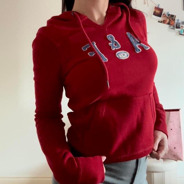 Abercrombie & Fitch Women's Hoodie - Red - 6 on Productcaster.