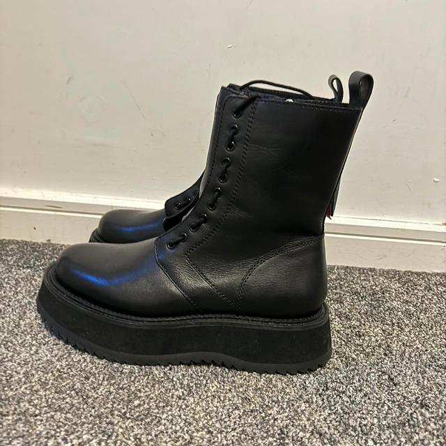 Zara Men's Platform Boots - Black - UK 8 on Productcaster.